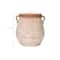 Hello Honey® Large Orange & Whitewashed Terra Cotta Urn
